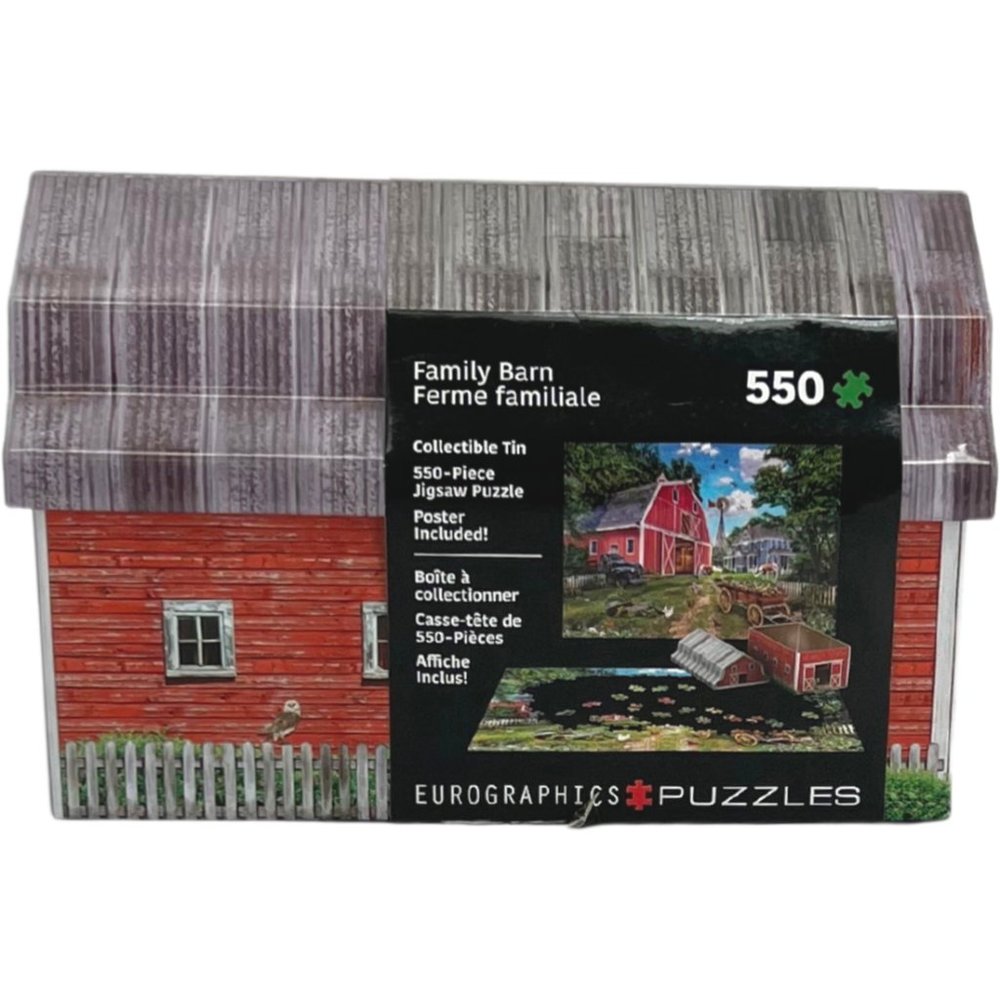 Eurographic Puzzles Family Barn Jigsaw Puzzle | 550 Pieces | Ages 3+